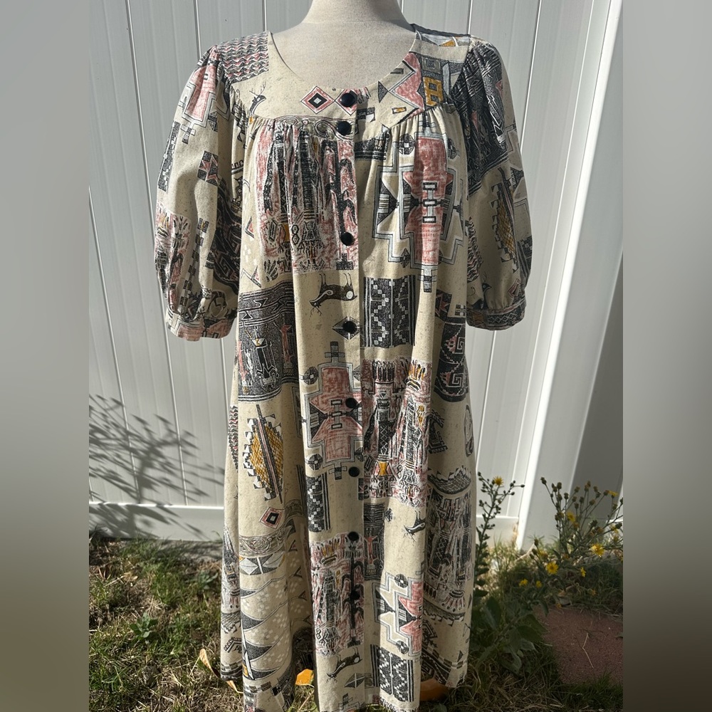 Vintage David Brown dress SZ M